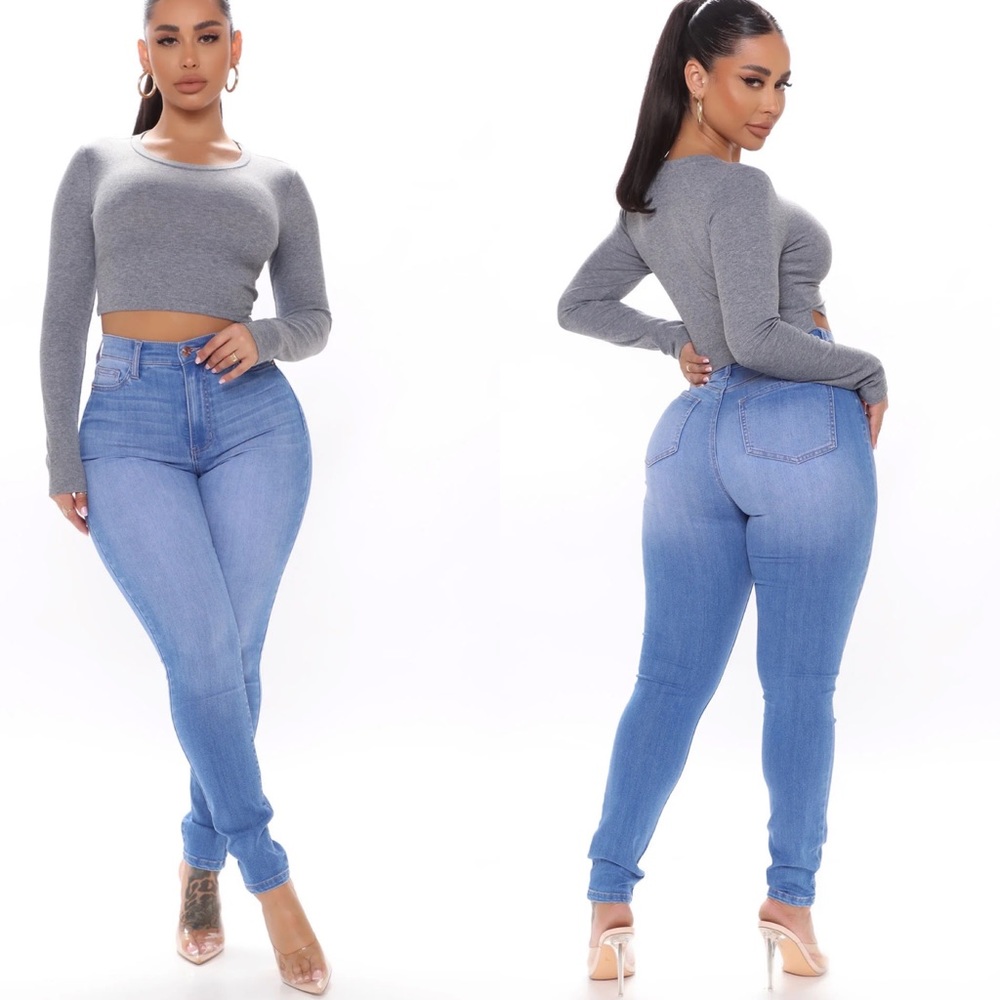 NWT FASHION NOVA show off the curves super stretch skinny jeans size 3